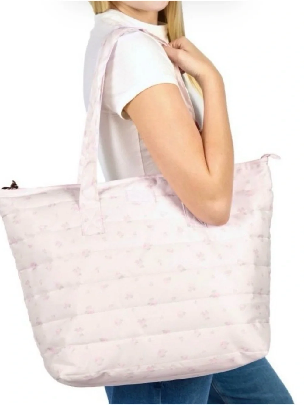 LoveShackFancy for Target Blooming Heirloom Ditsy Floral Tote